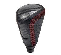 FUBESK Automatic Carbon Fiber Shift Knob for IS250 IS350-2006-2013, Leather ABS Gear Head with for Red Blue Black Line Options(Red Line)
