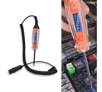 FUBESK Automotive Test Light with Voltmeter, 3-60V DC Digital Circuit Tester with Illumination and LCD Display, for Orange