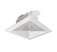 FUBESK Bathroom Extractor Fan 6-10 inch Exhaust Fan, Square Wall Mounted Vent Fans Ceiling Extractor Fan for Kitchen Ceiling Office (8in)