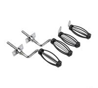 FUBESK BBQ Handle for Traeger and Oven Brands, 12mm Thread Stainless Steel Grill Lid Replacement Part(1 1 B)