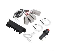 FUBESK BBQ Ignition Kit 42326 for Weber Summit Gold DD6 Grills, Complete Spark Generator System with Electrodes Wires Push Button, High Temp Replacement