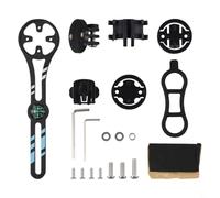FUBESK Bike Computer Mount Holder Handlebar Sport Camera Mount for Garmin, for Bryton Cycling Computers, Multifunctional Lightweight Aluminum Alloy Adjustable Bracket(black)