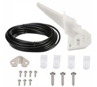 FUBESK Boat Speedometer 80 MPH with 600cm PVC Tube Kit, White, for Marine Yachts and Motorboats