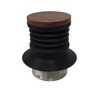 FUBESK Coffee Grinder Blowing Bin Cleaning Tool for Breville BES875/876/870/878/880/BCG820, Silicone with Walnut Wood Lid, 12x8x8cm