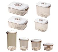 FUBESK Food Preservation Made Easy Vacuum Storage Box, vacuum for FOODSAVER Accessories (Round 630mL)