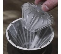 FUBESK for Coffee Filter Paper Press Tool, Transparent Acrylic Filter Press for Origami 6.5x3x2 cm, Compact Pour Over Coffee Accessory