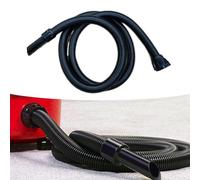 FUBESK for Replacement Vacuum Hose George Edward 2.5m 32mm with 2 Stainless Steel Pipes, Black