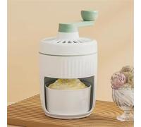 FUBESK Hand-Operated Ice Shaver for Snow Cones, Manual Ice Crusher with Stainless Steel Blade, Compact Design for Home Party Outdoor Use