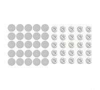 FUBESK Heat Shield Repair Kit, 50 pcs Metal Clamping Washers and Repair Sheets, For OEM Numbers 6715468, N90335004, N90335006, N90796502, N90796501, Silver