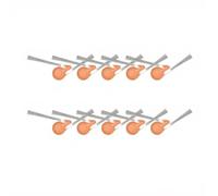 FUBESK High-Efficiency Side Brushes for Narwal Freo Z10 Turbo Robot