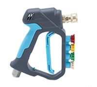 FUBESK High Pressure Short for Washer Trigger Spray for Car Washing, Brass Valve 4500 PSI Leak- Handle with 1/4 Inch Connector, for Compact Design for Cleaning Tasks(blue)