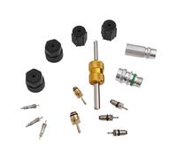 FUBESK HVAC Valve Core and Removal Tool Kit for R12, R22, and R134a Air Conditioning Systems, High-Flow Service Valve with Seals