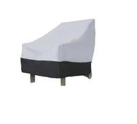 FUBESK Large Adirondack Chair Cover 96cm High Weather Shield(B) | 210D polyester fabric, PVC backing, waterproof, windproof, UV resistant, black colour