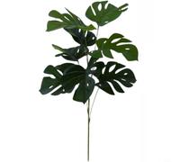 FUBESK Lifelike Artificial Monstera Leaf 21.6 Inch, Green Tropical Decor for Home Office, No Water Needed Plastic Fake Plant(green-shelled turtle)