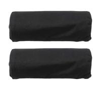 FUBESK Lounge Chair Foot Pad Set Outdoor Recliners, for Black Polyester Beach Chair Foot Rest Mats 20X8Cm, Supportive Accessories Patio Camping Garden Furniture