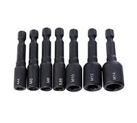 FUBESK M6-M14 Firmer Screw Tap Socket Adapter Holder Extension Bar 1/4 Inch Hex Shank for Impact Driver Bit Set