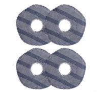 FUBESK Mop Cloth Accessory Kit for Eufy for X10 Pro, for Eufy for X9 Pro Vacuum Cleaner Microfiber Cloth Cleaning Mopping Pad Mop Mat Spare Parts(4pcs)