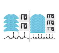 FUBESK Mop Cloth Side Brush and Dust Bag Set for MEDION X50 SW MD 2004,