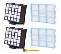 FUBESK Motor Filter Set for Siemens VSZ3 Z3.0 VS06G For Bosch BSG6, BSGL4 Vacuum Cleaners Plastic Replacement Parts with Cleaning Brush