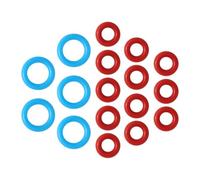FUBESK O-Rings Seal for Breville Espresso Machines BES900/920/980/990-17pcs Silicone Replacement Set with Blue and Red Color-Coded Seals