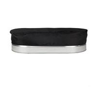 FUBESK Oval Reservoir Ice Bath Cover, Tub Spa Sandpit Cover, Stock Tank Cover, Waterproof Oval Reservoir Ice Bath Cover Suitable for Round Stock Tanks(4ft)