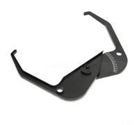 FUBESK Portable Rim Width Caliper for Tire Balancer, Wheel Measuring with High Visibility White Numbers, Plastic Gauge Manual Balance Input, Black, 395x345x25mm