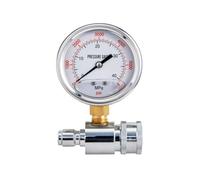 FUBESK Pressure Washer Gauge with 3/8 Inch Quick Connect Socket, 6000 PSI Max, for High Pressure Cleaning Tools