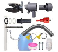 FUBESK Rainwater Collector Kit, Rain Diverter Kit For Downpipe, Water Butt Filler Kit(100cm)