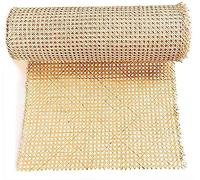 FUBESK Rattan Cane Webbing Roll Caning Material Weave Rattan Fabric Furniture for Caning Projects Pre Woven Open Mesh Cane for Cabinet Bed Chair Repair DIY-45cmX1m