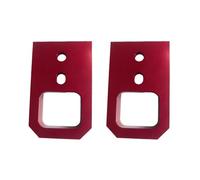 FUBESK Red Tow Hooks for 2024-2026 for Toyota Tacoma and 2025-2026 4Runner, Stainless Steel Trailer Hitch Accessories, 2-Pack