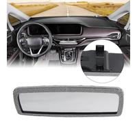 FUBESK Rhinestone Rear View Mirror Cover for Cars, Elastic Band Design, Easy to Install, Fits Most Vehicles, Pink and White