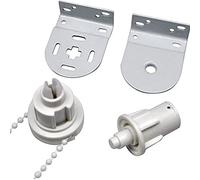 FUBESK Roller Blind Fittings, 25mm Roller Blind Brackets, Plastic Rolling Blind Replacement Repair Kit, Curtain Roller Accessories for Windows