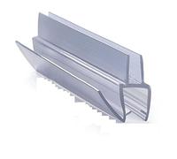 FUBESK Rubber Plastic Bath Shower Screen Seal Strip,2pcs 50cm Replacement Seal Shower Shower Door Seal 6/8/10/12mm Water Deflector