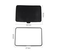 FUBESK Screen Protector Set for Thermomix TM7, Silicone Cover and | PC/ABS Frame Set, Scratch-Resistant, Lightweight 82 g, Easy Install, Full Screen Fit, Black