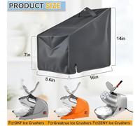 FUBESK Shaved Ice Machine Dust Cover for 600D Nylon Heat-Resistant and Waterproof Protection Compatible with Snow Cone Makers