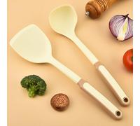 FUBESK Silicone Spatula Spoon for Cooking, Heat Resistant & Flexible Kitchen Tool, 34x9.2cm Spatula or 32.5x8.2cm Spoon, Easy to Clean