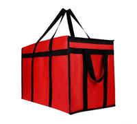 FUBESK Sustainable Choice in Grocery Transport Solutions Large Capacity, Reliable Zippers, and Efficient Thermal Protection System (red Black)