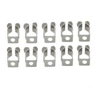 FUBESK Tool Spring Terry Clips 6mm 10mm 12mm 16mm 19mm 25mm 28mm Steel Tool Holder Set Heavy Duty Tool Holder Storage Shed Garage, Pack of 10(12mm)