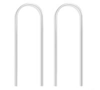 FUBESK Transparent Acrylic U-Shaped Plant Support Frame for Climbing Plants, 35cm Clear Trellis for Hoya Pothos Monstera Vine, Indoor Outdoor Decor, 2 Pack