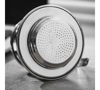 FUBESK Vietnamese Coffee Filter for Moka Pot, 304 Stainless Steel Drip Brewer with Fine Mesh & Pressure Plate, for Rainbow Rose Gold