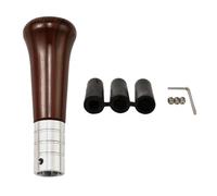 FUBESK Walnut Wood Grain Classic 5-Speed Car Gear Shifter Knob with Adapter for Most Cars, SUVs, and Trucks
