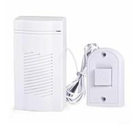 FUBESK Wired Doorbell, Door Bell Button Guest Welcome Energy Saving Door Bell Security Smart Wired Doorbell Kits, White for Homes, Offices, Retail Stores