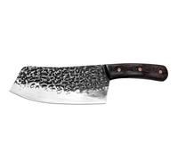 Fubinaty Chef's Knife Handmade Forged Cooking Knife 7 Inch Professional Kitchen Knives High Carbon Steel Full Tang with Wooden Handle