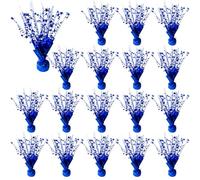 FUBININA 18 Pack Metallic Foil Spray Centerpiece Star Table Decoration Burst Table Centerpieces for Birthday Wedding Anniversary Graduation Holiday Party Supplies Decor, Blue