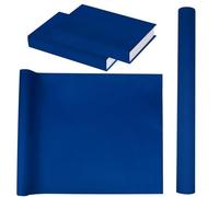 Fuceury Book Cloth for Book Binding 57×17 Inch Dark Blue Fabric Surface Paper Backed Book Cover