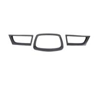 Fuchooky 3 PCS Front Grille Overlay Cover Decorative Front Grille Surround Trim Replacement for Impreza WRX STI 9th Generation 2006 2007 (Carbon Fiber Pattern)