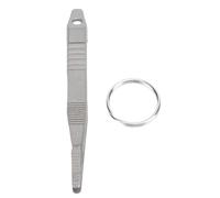 Fuchooky Aircraft Grade EDC Keychain Tweezer Mini Precision Tool for First Aid Kit Outdoor Hiking and Everyday Carry