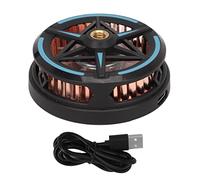 Fuchooky Black Portable Mobile Phone Radiator Intelligent Temperature Control Phone Radiator Fan for Gaming Live Streaming Outdoor Vlog