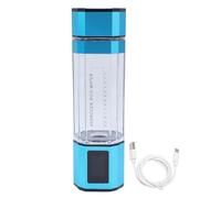Fuchooky Hydrogen Water Bottle 300ml 5000ppb PCTG Type C 5V Portable Hydrogen Rich Water Generator Cup for Home Fitness Office Travel (Blue)