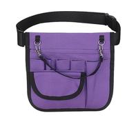 Fuchooky Nurse Fanny Pack Portable Ultra Thin Large Capacity Multi Compartments Nurse Pouch Waist Bag Purple
